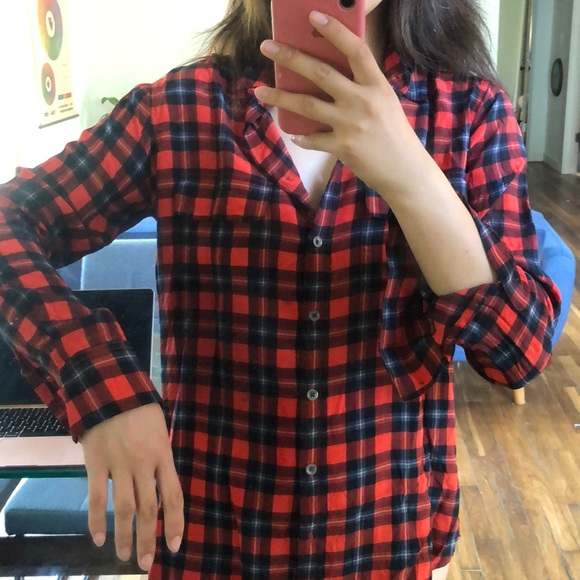 EQUIPMENT plaid boyfriend shirt